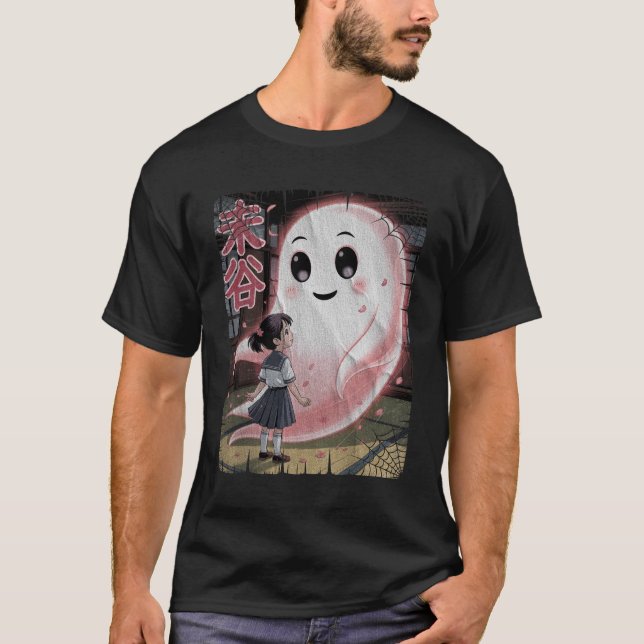 T-shirt Japonaise Anime rose mignon Fille Esprit Ami (Devant)