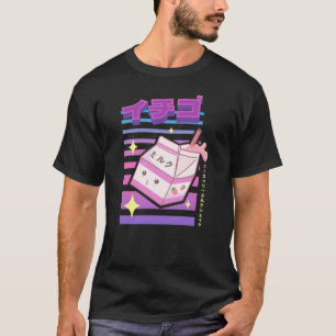 T-shirt japonaise esthétique lait de fraise shake