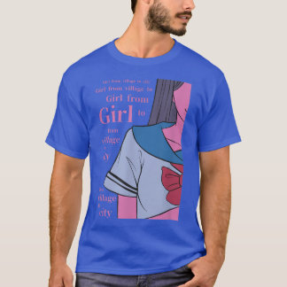 T-shirt Japonaise LoFi Girl Anime Caractère Japon Aestheti