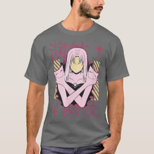 T-shirt Japonaise Visage Girl Anime Caractère Japon Aesthe