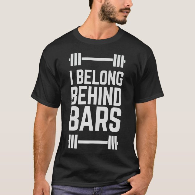 T-shirt J'appartiens derrière les barreaux Funny Weight Li (Devant)