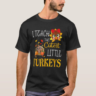 T-shirt J'Apprends À L'École Des Petites Dindons Les Plus