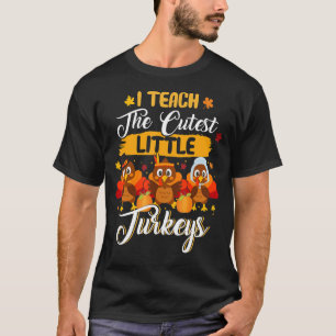 T-shirt J'Apprends À L'École Des Petites Dindons Les Plus