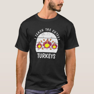 T-shirt J'Apprends À L'École Des Petites Dindons Les Plus