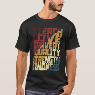 T-shirt J'Apprends L'Amour Bravoure Égalité Force