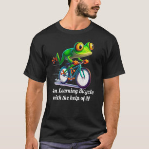 T-shirt J'apprends le vélo avec l'aide de l'IA