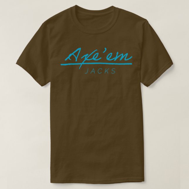 T-shirt jaquettes d'axe bleu (Design devant)