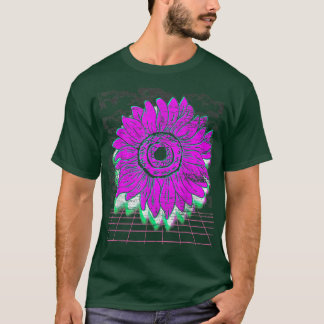 T-shirt Jardin botanique Fleur Retro Art 90s Vaporwave Su