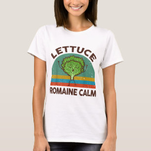 T-shirt Jardin Chemise Laitue Romaine Calme Amusant Vegan 