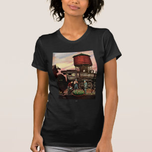 T-shirt Jardin d'agrément de yard de train par Stevan