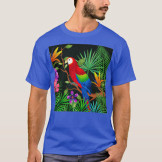 T-shirt jardin de perroquets