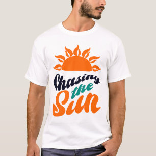T-shirt Jardin de soleil poursuivant le soleil Art rétro d