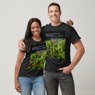 T-shirt Jardin de tourbières avec 1 Corinthiens 3:7
