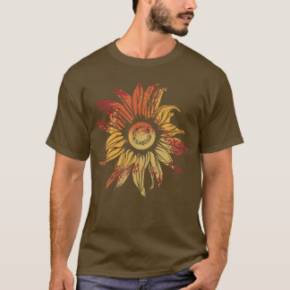 T-shirt Jardin de tournesol rétro Jardin de tournesol Vint