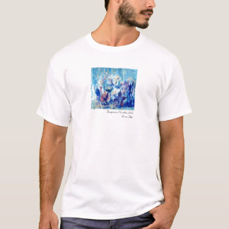 T-shirt Jardin de turquoise