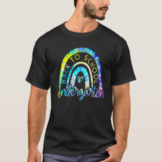 T-shirt Jardin D'Enfants Arc En Arc Arc De Retour À L'Écol