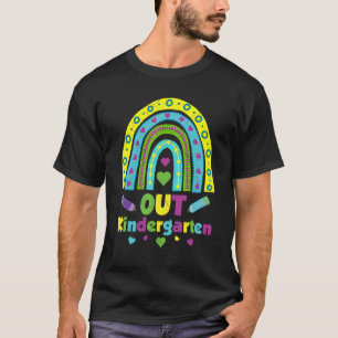 T-shirt Jardin d'enfants Boho Rainbow Peace School Kinder