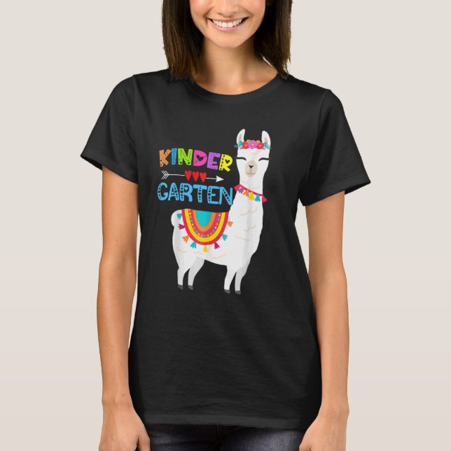T-shirt Jardin d'enfants Enseignant Pas de Prob Llama Fill (Devant)