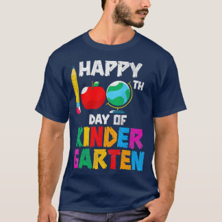 T-shirt Jardin D'Enfants Étudiants 100 Jours D'École