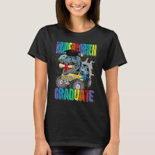 T-shirt Jardin d'enfants Gradué Monster Truck Dinosaur Gra
