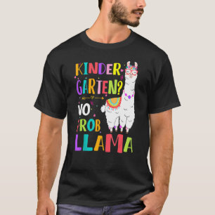 T-shirt Jardin d'enfants No Prob Llama Filles Enseignant P
