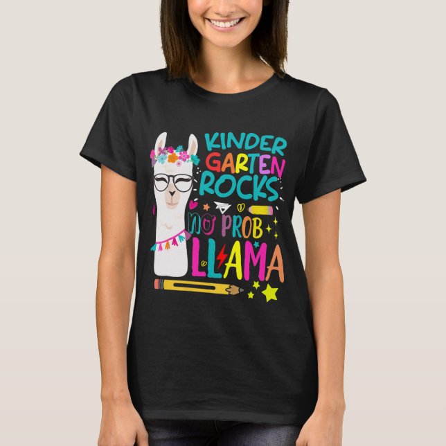 T-shirt Jardin d'enfants No Prob-Llama Llama Vêtements (Devant)