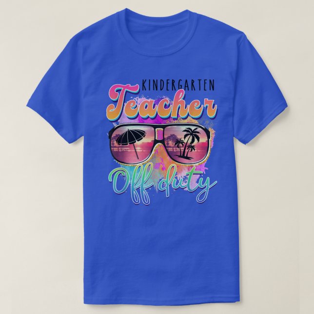 T-shirt Jardin d'enfants Professeur hors service Lunettes  (Design devant)