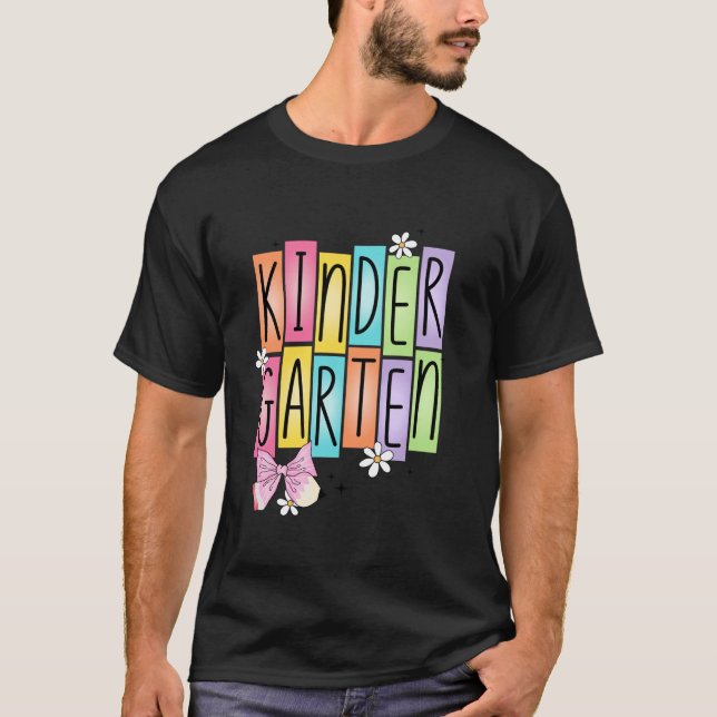 T-shirt Jardin d'enfants Retour à l'école Coquette Bow pou (Devant)