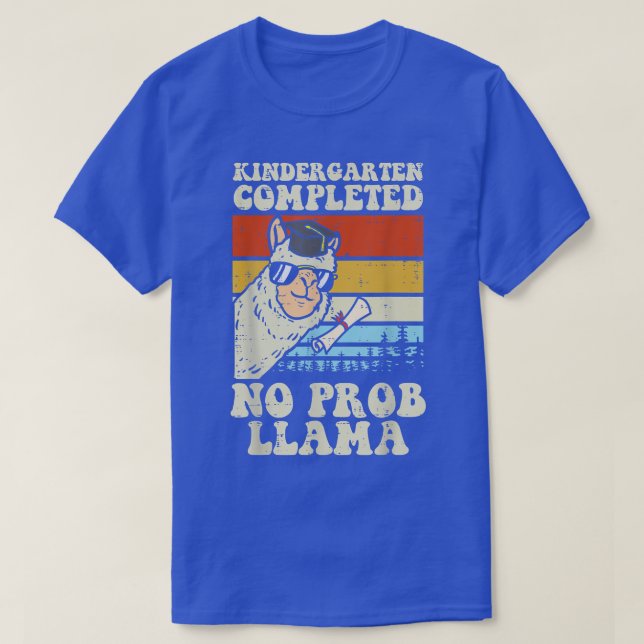 T-shirt Jardin d'enfants Terminé Pas de Prob Llama Dernièr (Design devant)