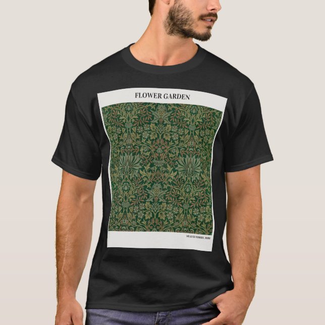 T-shirt JARDIN DES FLEURS par William Morris, Abstrait m v (Devant)
