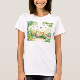 T-shirt Jardin d'été avec papillons