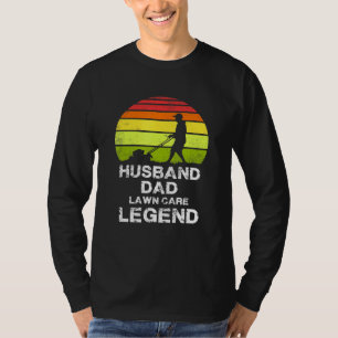 T-shirt Jardin en laiton de gazon Mari papa soin de pelous
