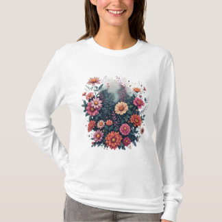 T-shirt Jardin enchanté - Bouquet floral coloré avec Ma