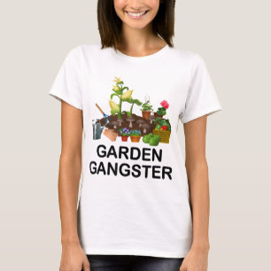 T-shirt Jardin Gangster Funny Jardinage Gardeners Plante L