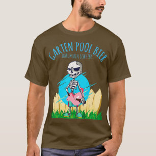 T-shirt Jardin Piscine Lifeguard Bière Hob
