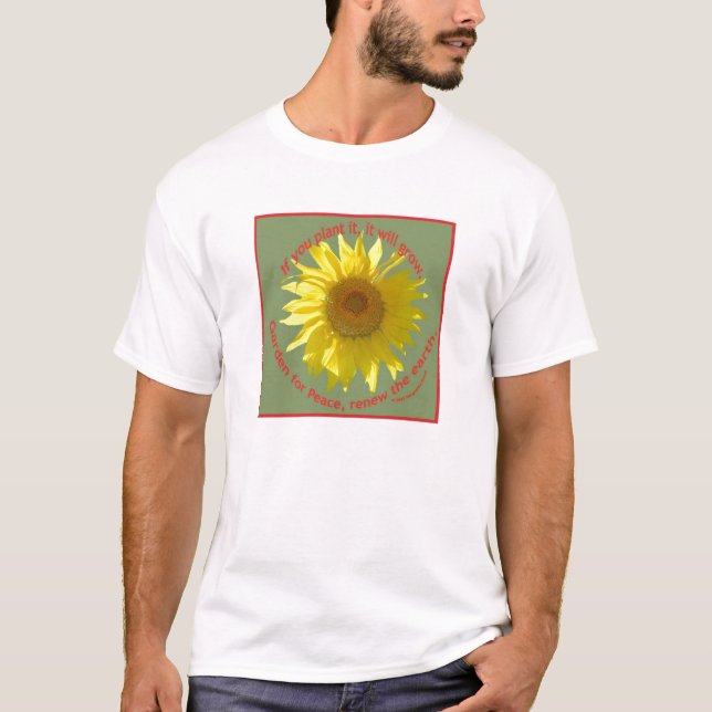 T-shirt Jardin pour la paix, chemise d'enfant en bas âge (Devant)