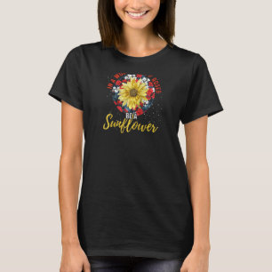 T-shirt Jardin Rose Sunshine Fleuriste Fleur Jaune Fleur 