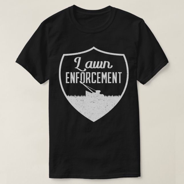 T-shirt Jardinage Application de la pelouse Laine (Design devant)