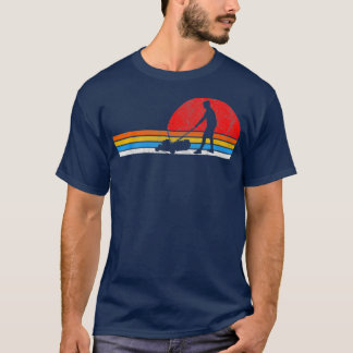 T-shirt Jardinage de tondeuse de laiton rétro
