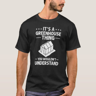 T-shirt Jardinage en serre jardinier plante débutant petit