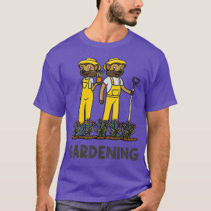 T-shirt Jardinage Funny Meerkat Gardener Amoureux des jard
