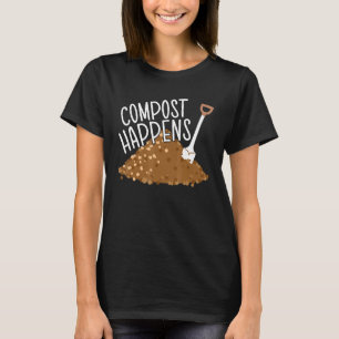 T-shirt Jardinage Le Compost Se Produit Plante Succulente 