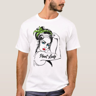 T-shirt Jardinage Plante Lady Rosie Le Riveter