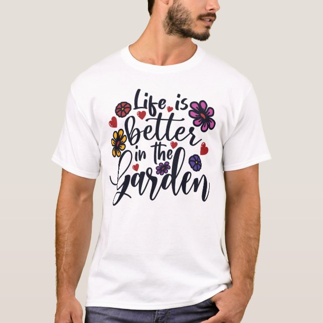 T-shirt Jardinage Plante Lover Garden Jardin botanique Jar (Devant)