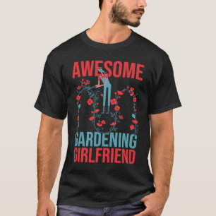 T-shirt Jardinage pour petite amie jardinière aménagement 