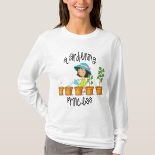 T-shirt Jardinage Princess Garden Girls Jeunes enfants