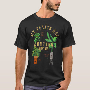 T-shirt Jardiner Mes Plantes M'Enracinent Happy Farme