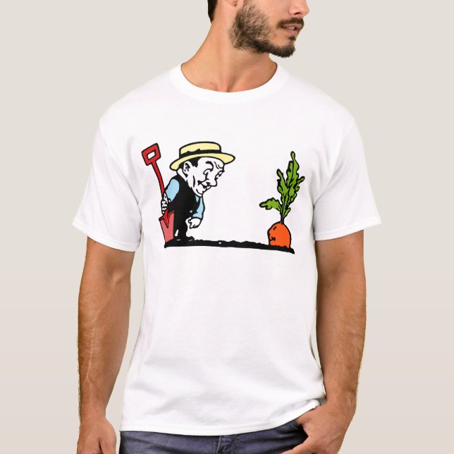 T-shirt Jardinier avec la carotte (Devant)