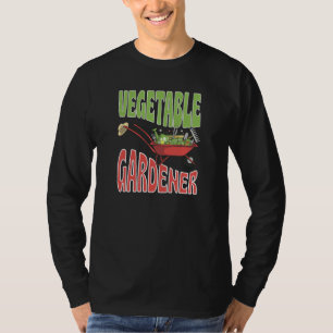 T-shirt Jardinier de légumes floral végan végétarien