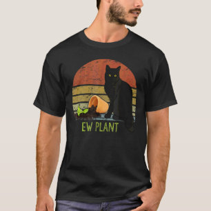 T-shirt Jardinier de plantes Ew Plante grasse Cactus Chat